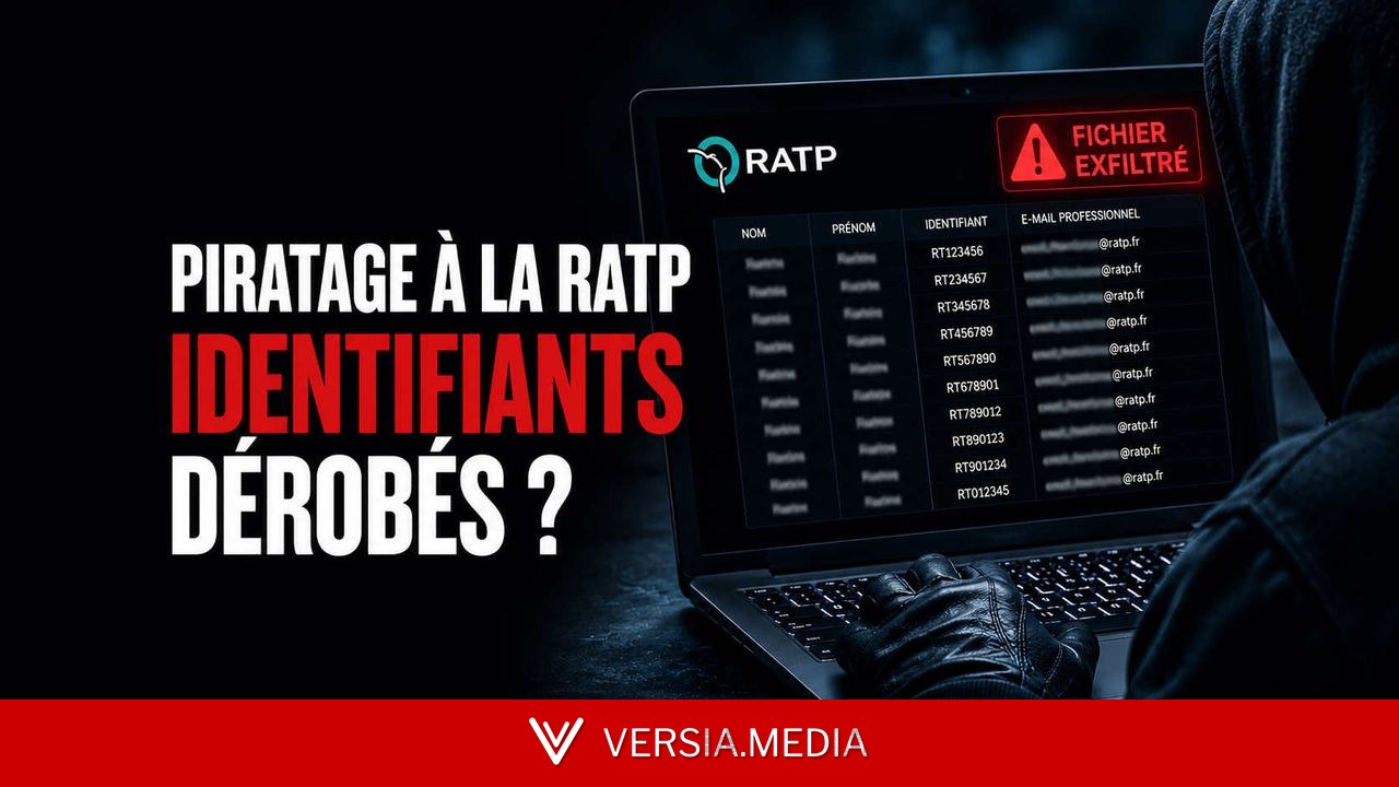 RATP : un pirate revendique 62 208 données d’employés — Cybersecurity | Versia.media